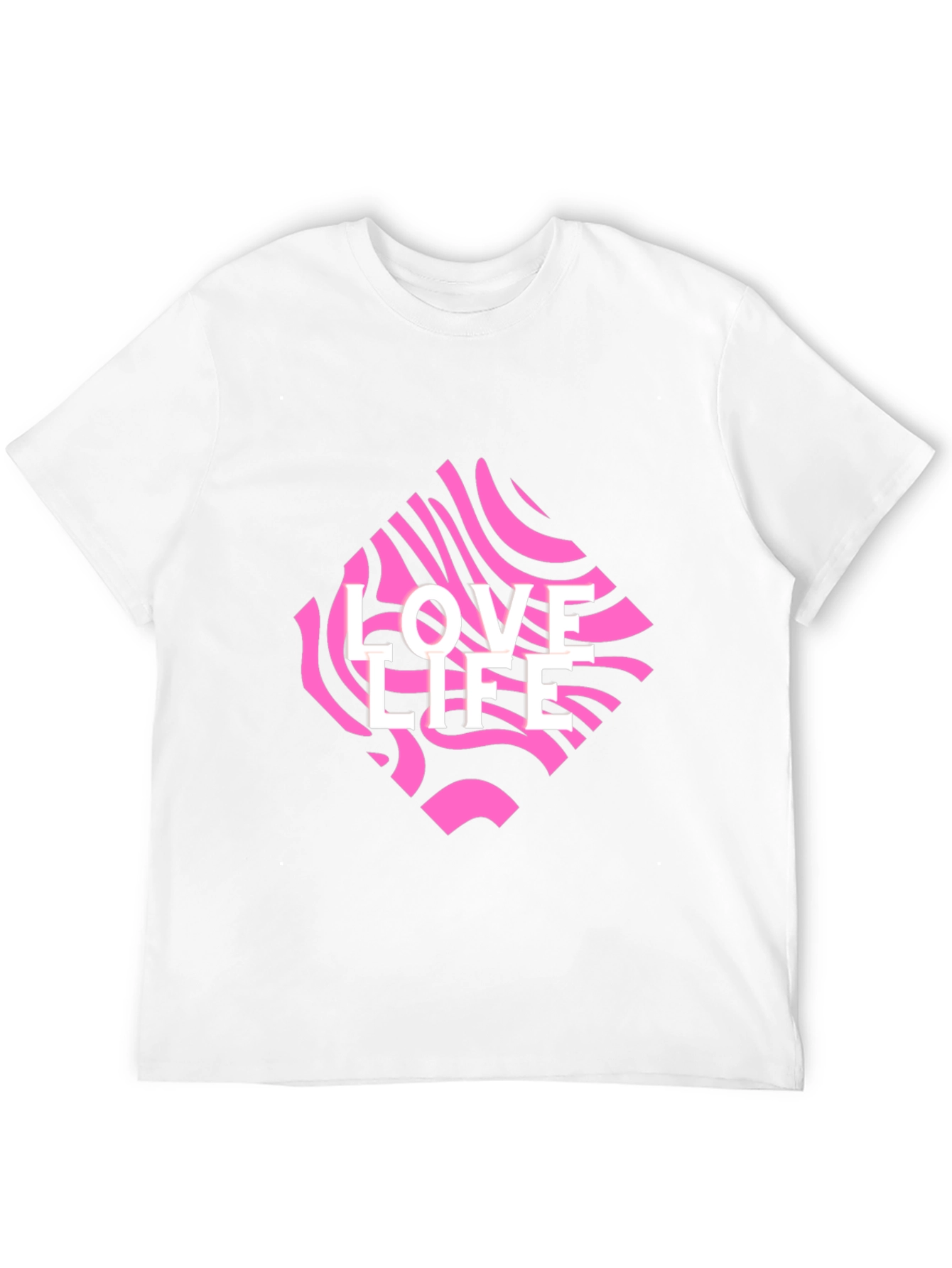 Love Life Graphic Tee - Black Crew Neck