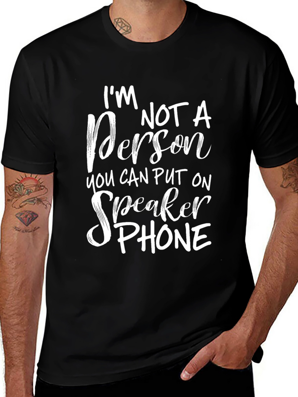 Im Not a Person T-Shirt Funny Slogan Tee