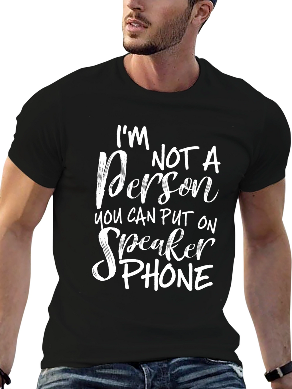 Im Not a Person T-Shirt Funny Slogan Tee