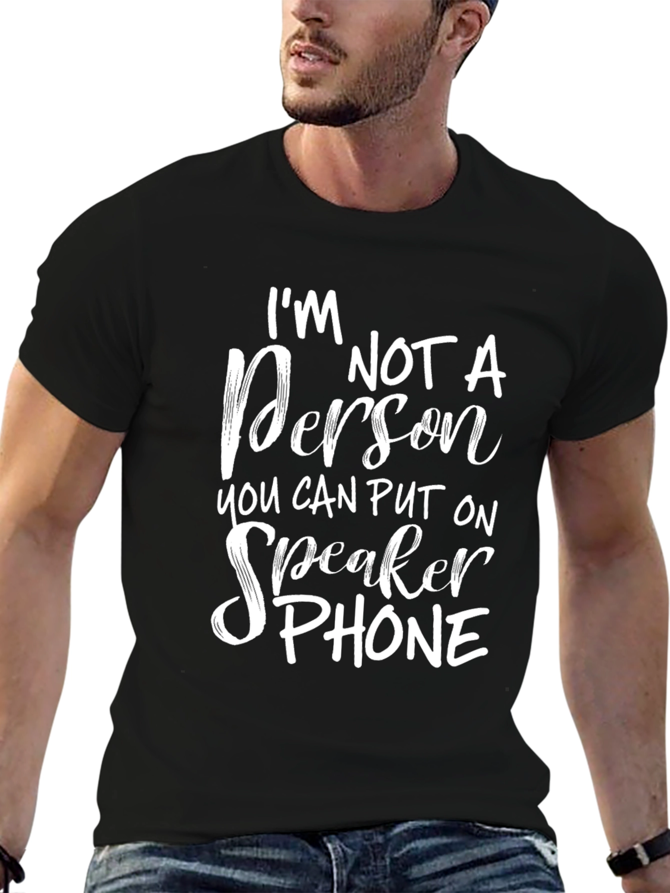 Im Not a Person T-Shirt Funny Slogan Tee