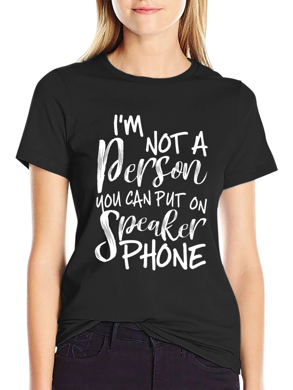 Im Not a Person T-Shirt Funny Slogan Tee