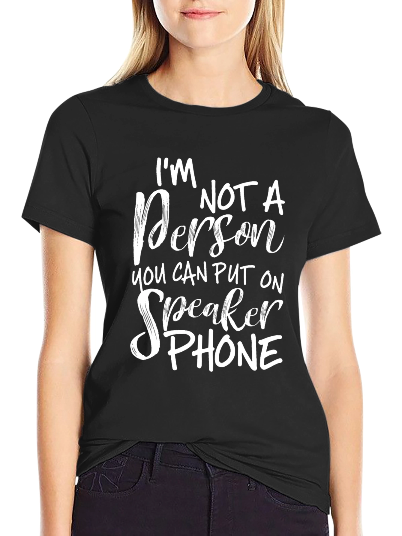 Im Not a Person T-Shirt Funny Slogan Tee