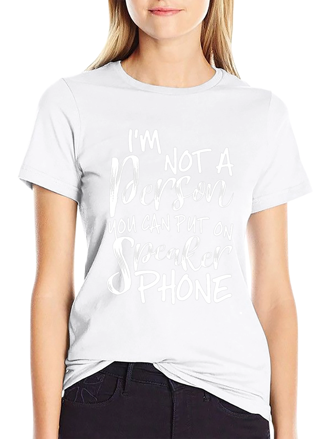 Im Not a Person T-Shirt Funny Slogan Tee