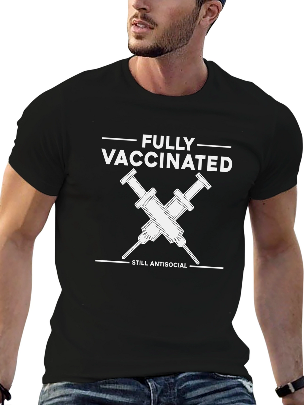 Fully Vaccinated Antisocial T-Shirt - Unisex
