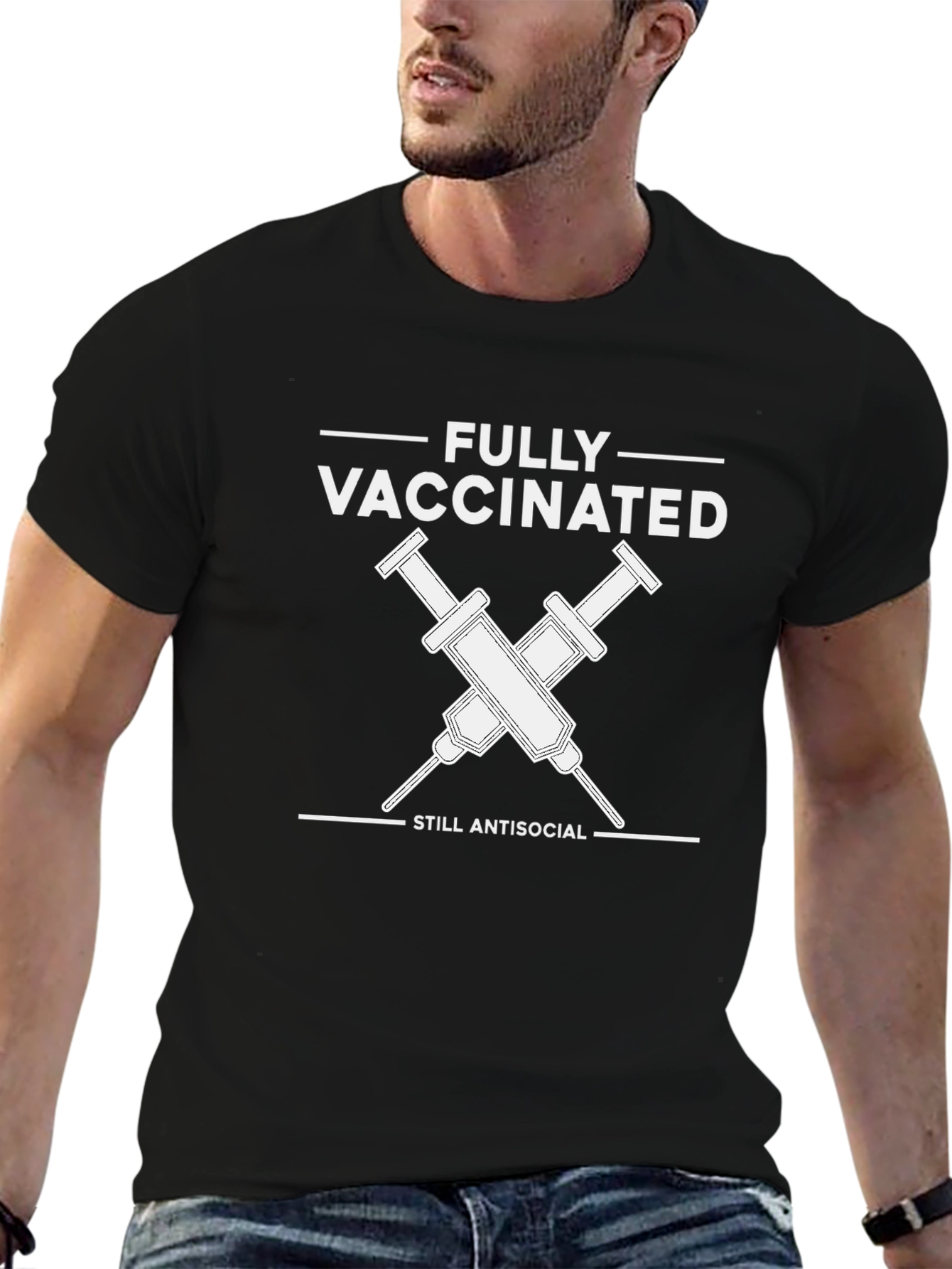 Fully Vaccinated Antisocial T-Shirt - Unisex