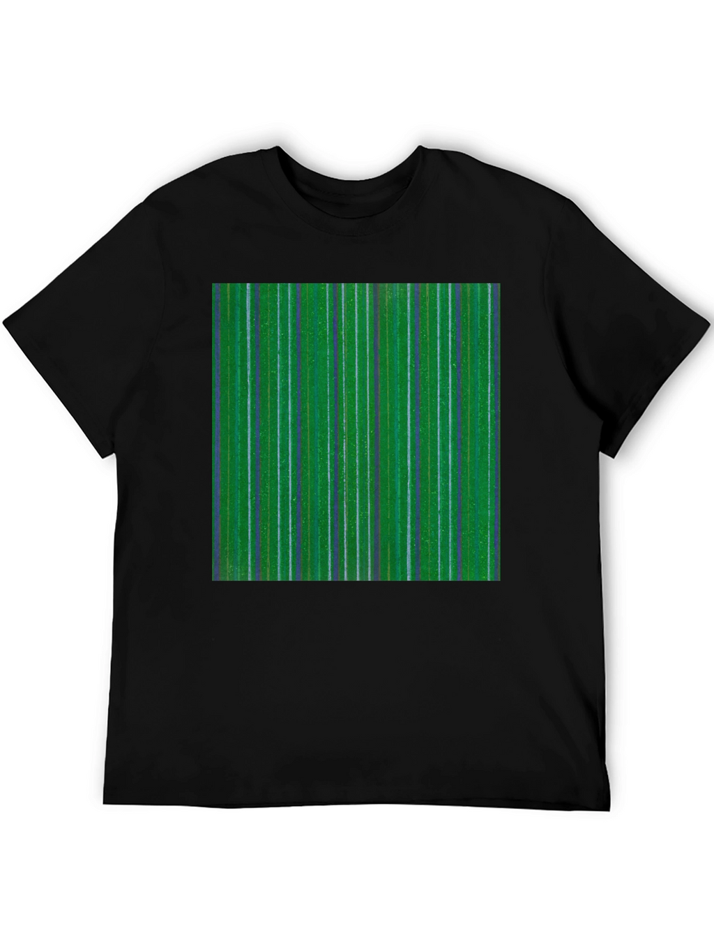 Striped Green Graphic Tee