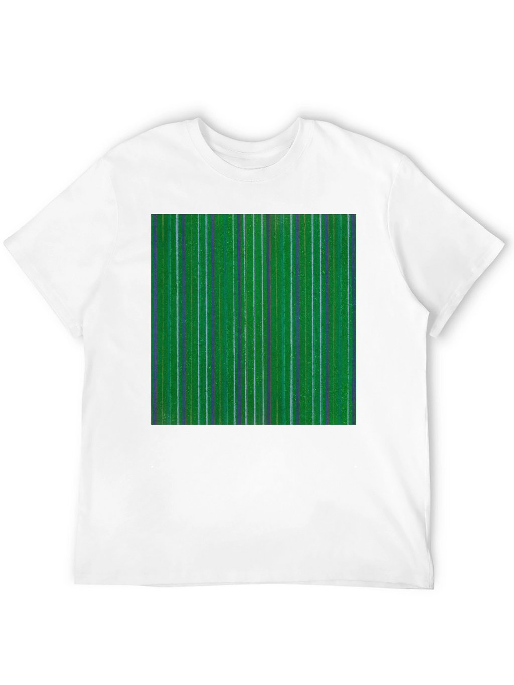 Striped Green Graphic Tee