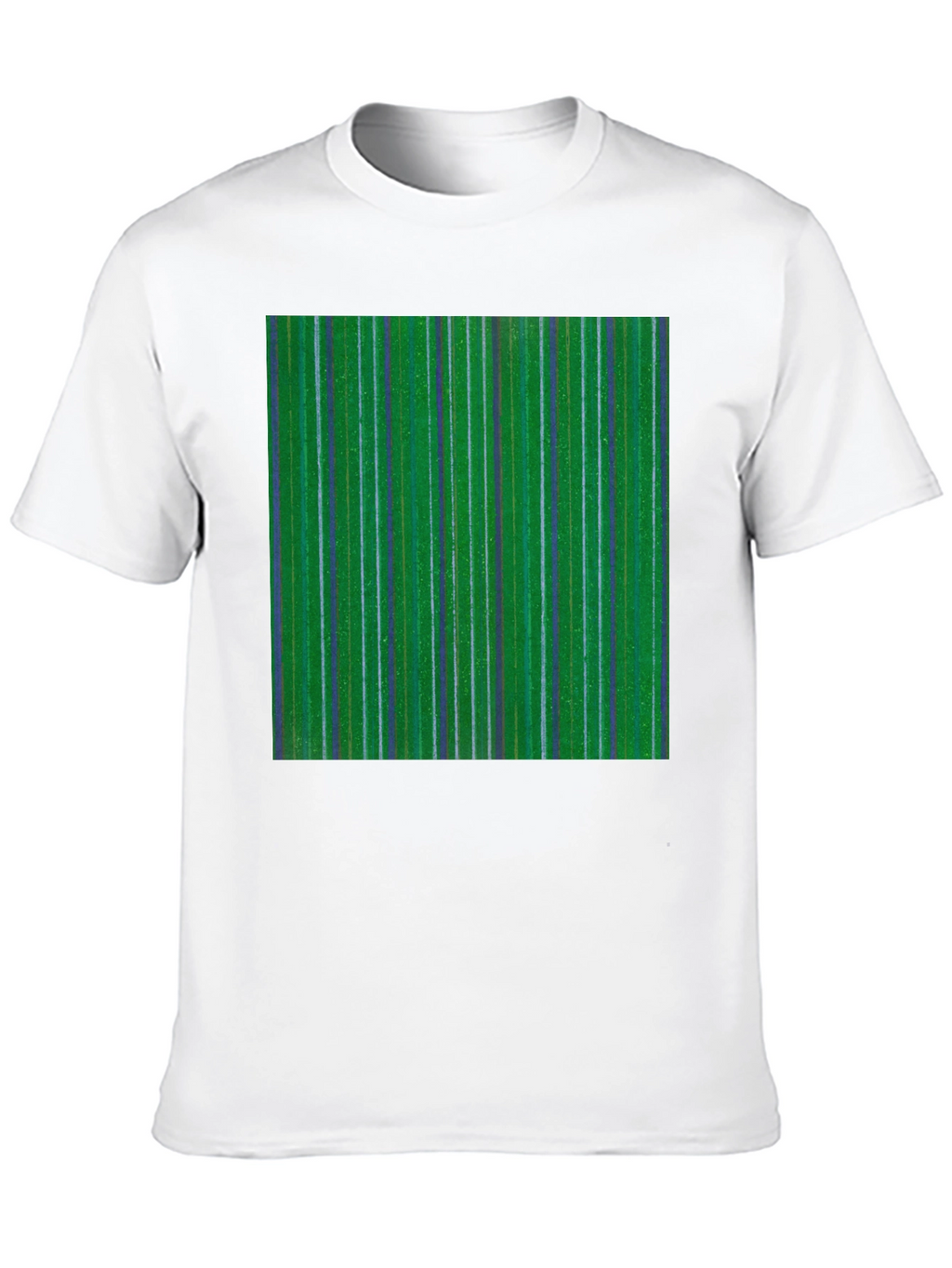 Striped Green Graphic Tee