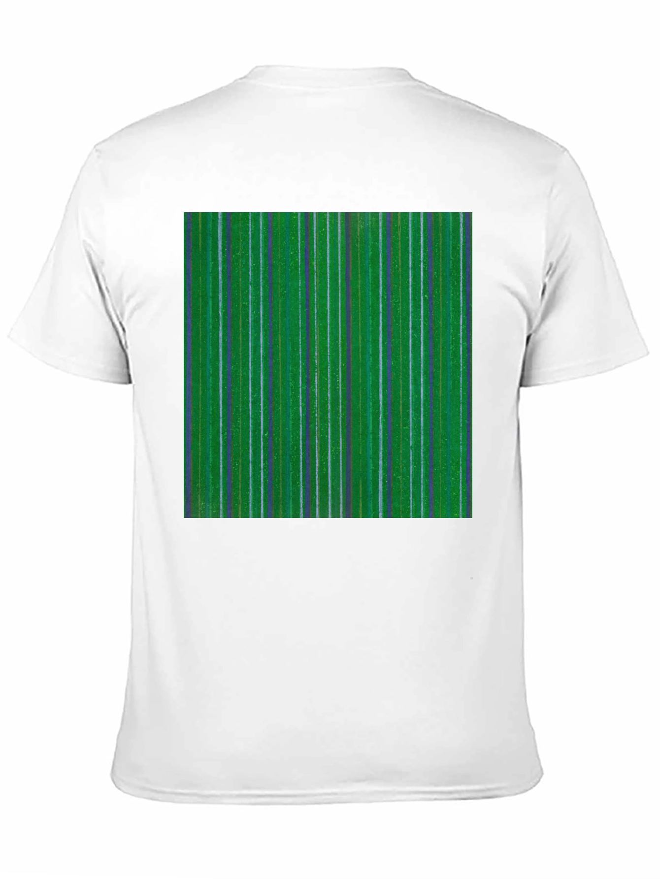 Striped Green Graphic Tee