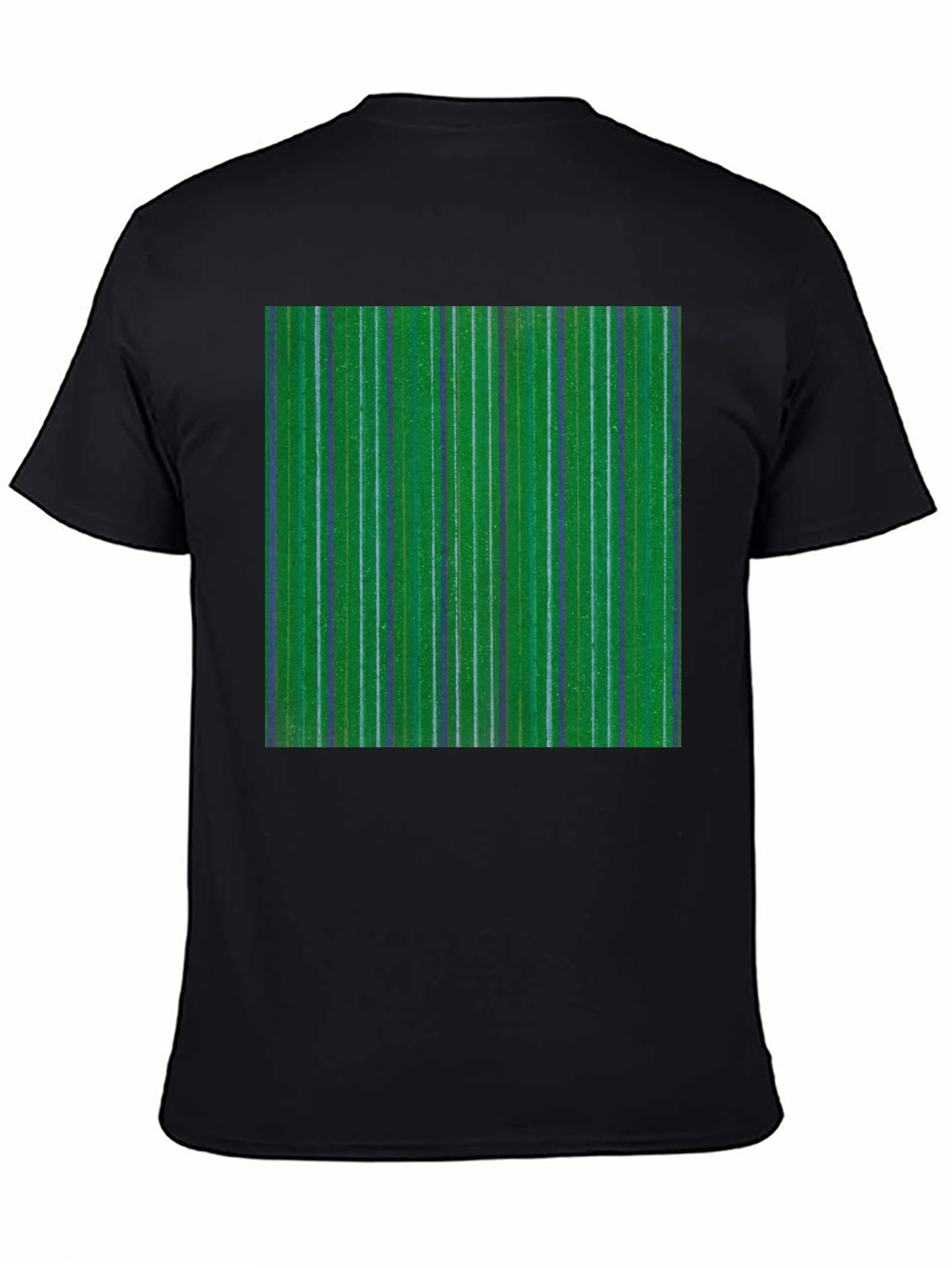Striped Green Graphic Tee