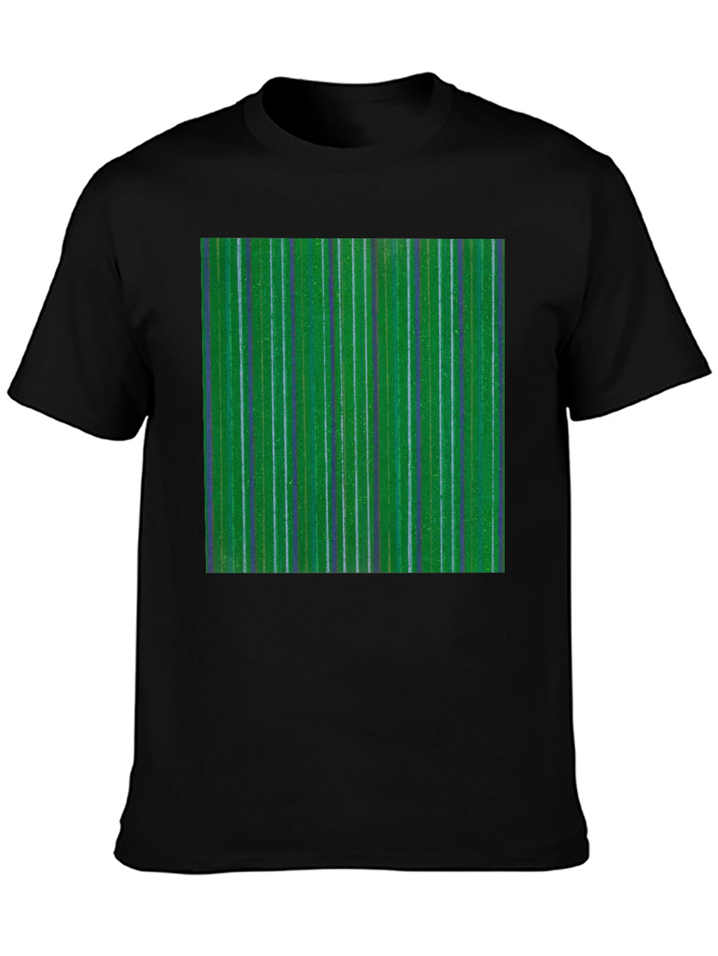 Striped Green Graphic Tee