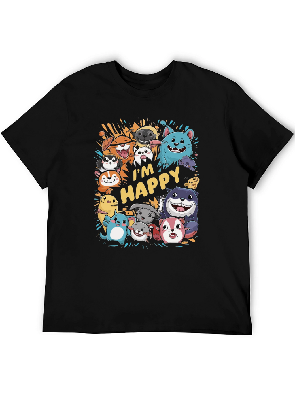 Im Happy Cartoon Animal T-Shirt