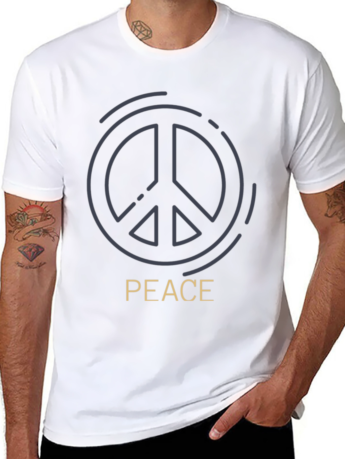 Peace Symbol T-Shirt - Stylish & Comfortable