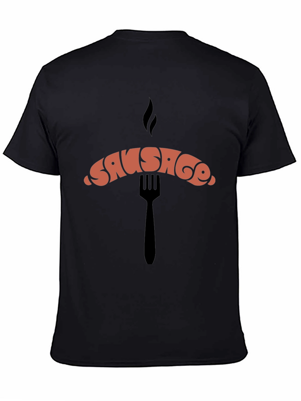 Sausage Graphic Black T-Shirt