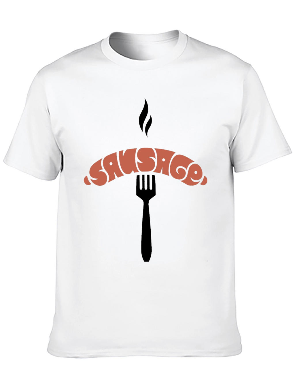 Sausage Graphic Black T-Shirt