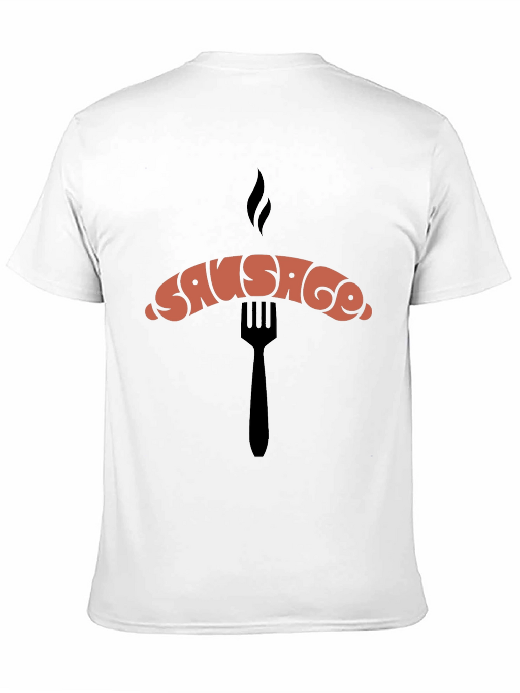 Sausage Graphic Black T-Shirt