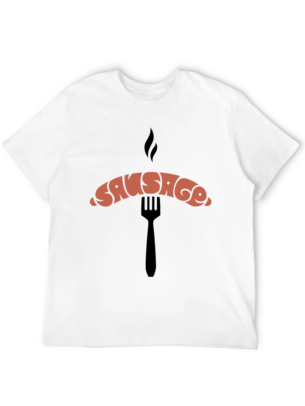Sausage Graphic Black T-Shirt