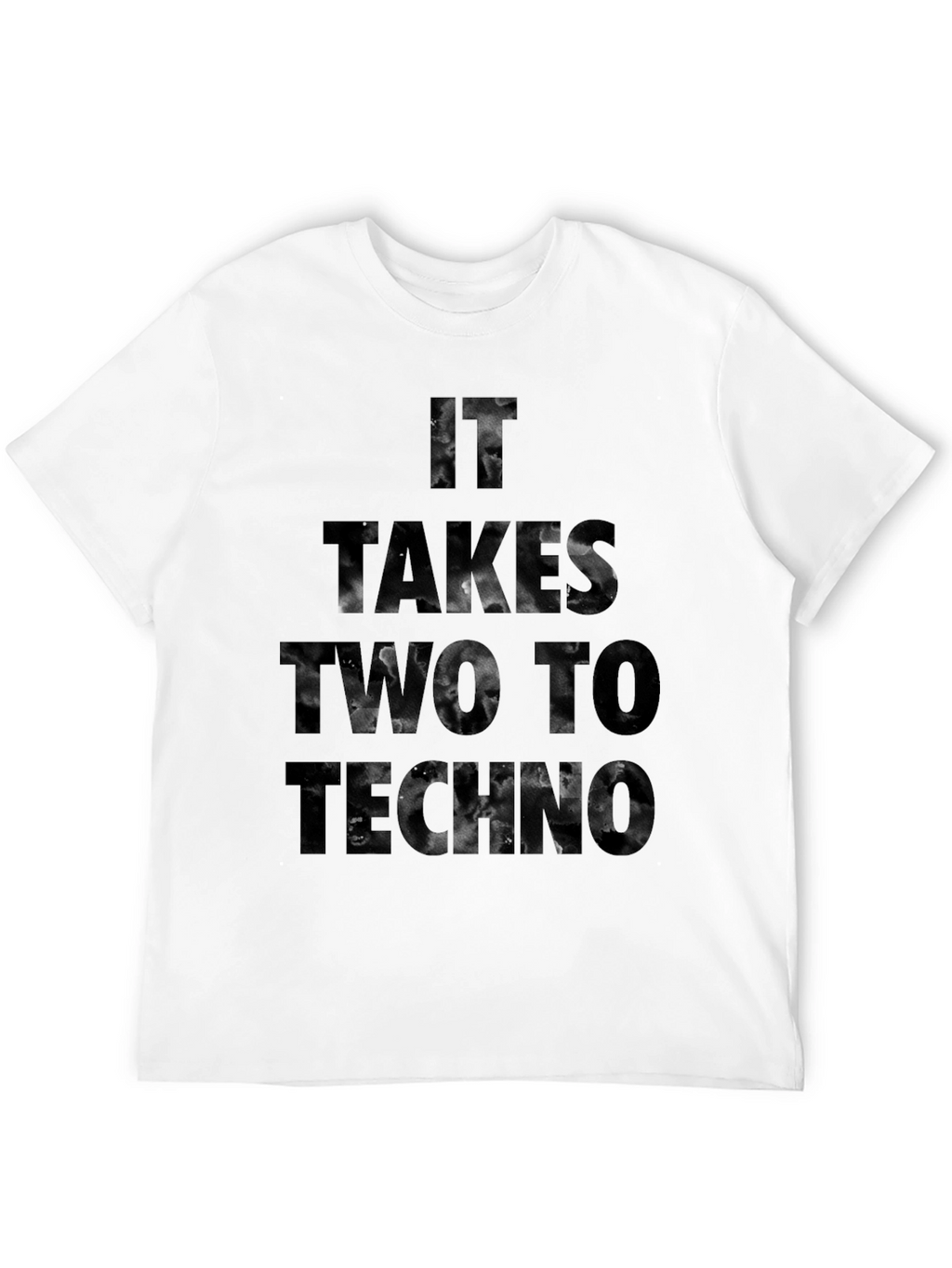 It Takes Two To Techno Black T-Shirt