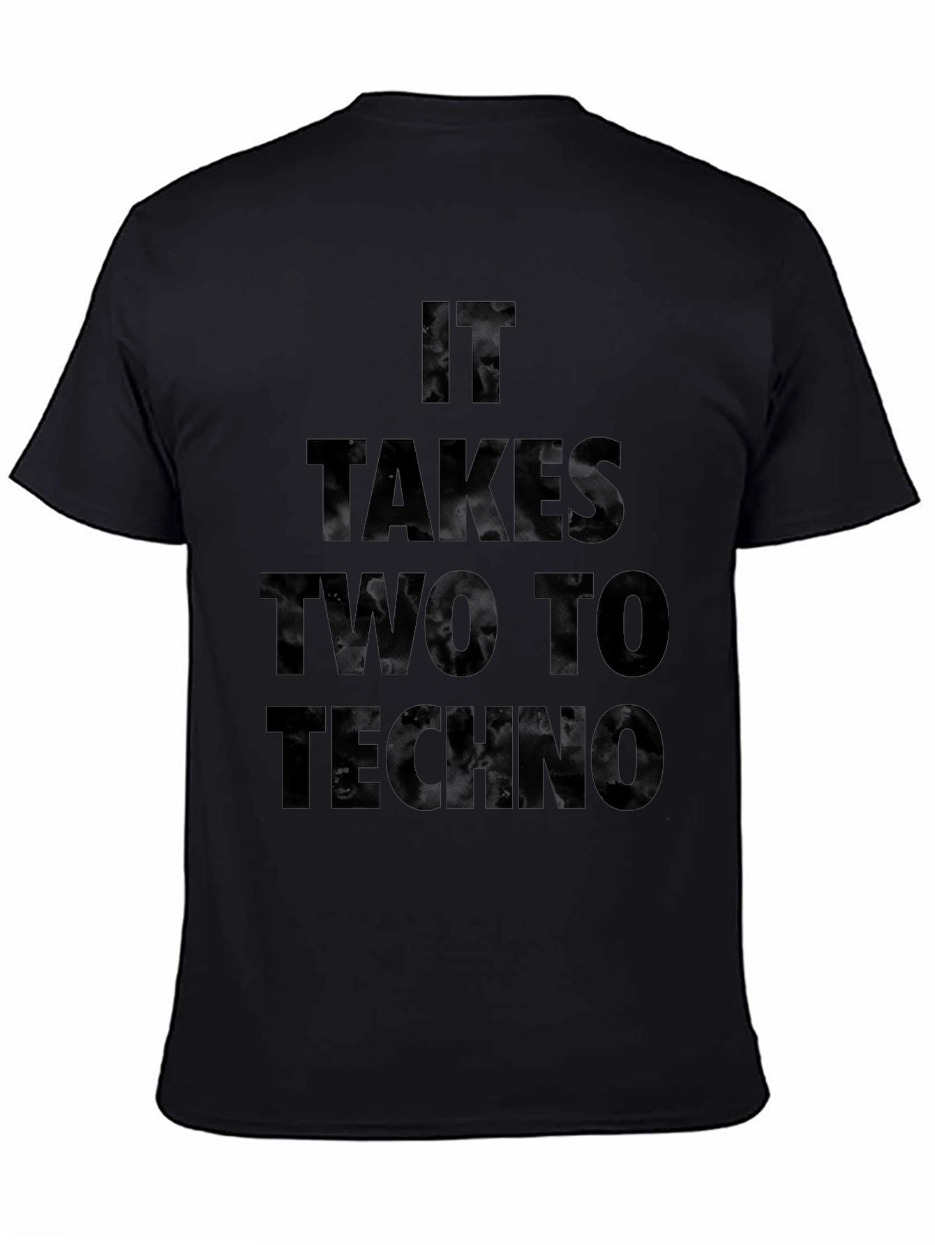 It Takes Two To Techno Black T-Shirt