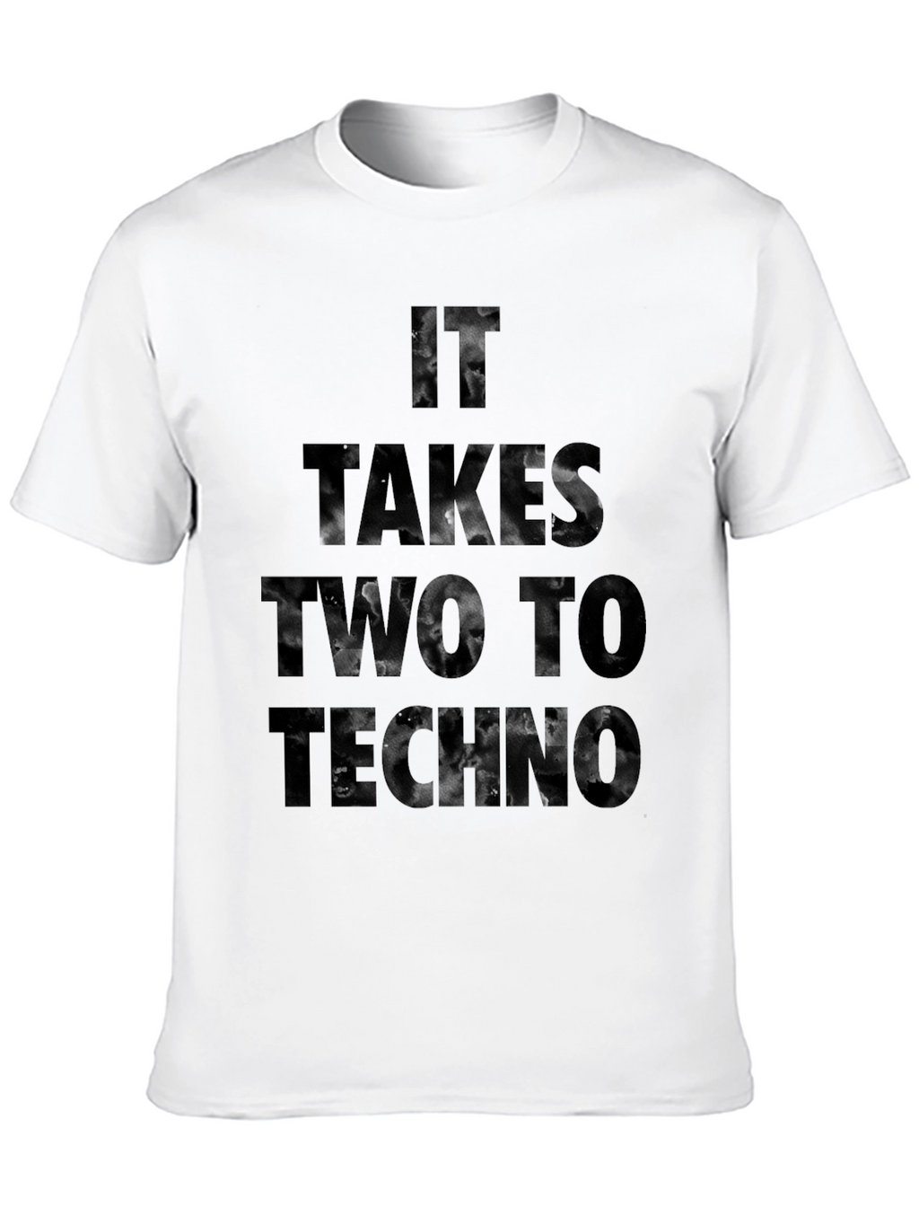 It Takes Two To Techno Black T-Shirt