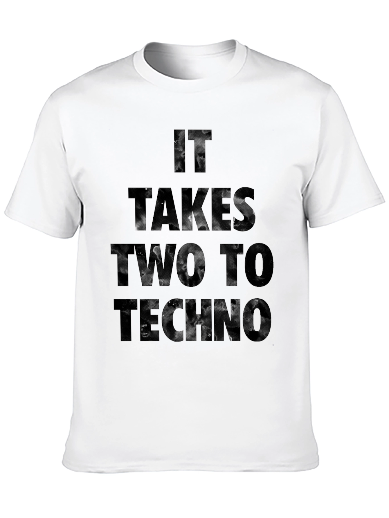 It Takes Two To Techno Black T-Shirt