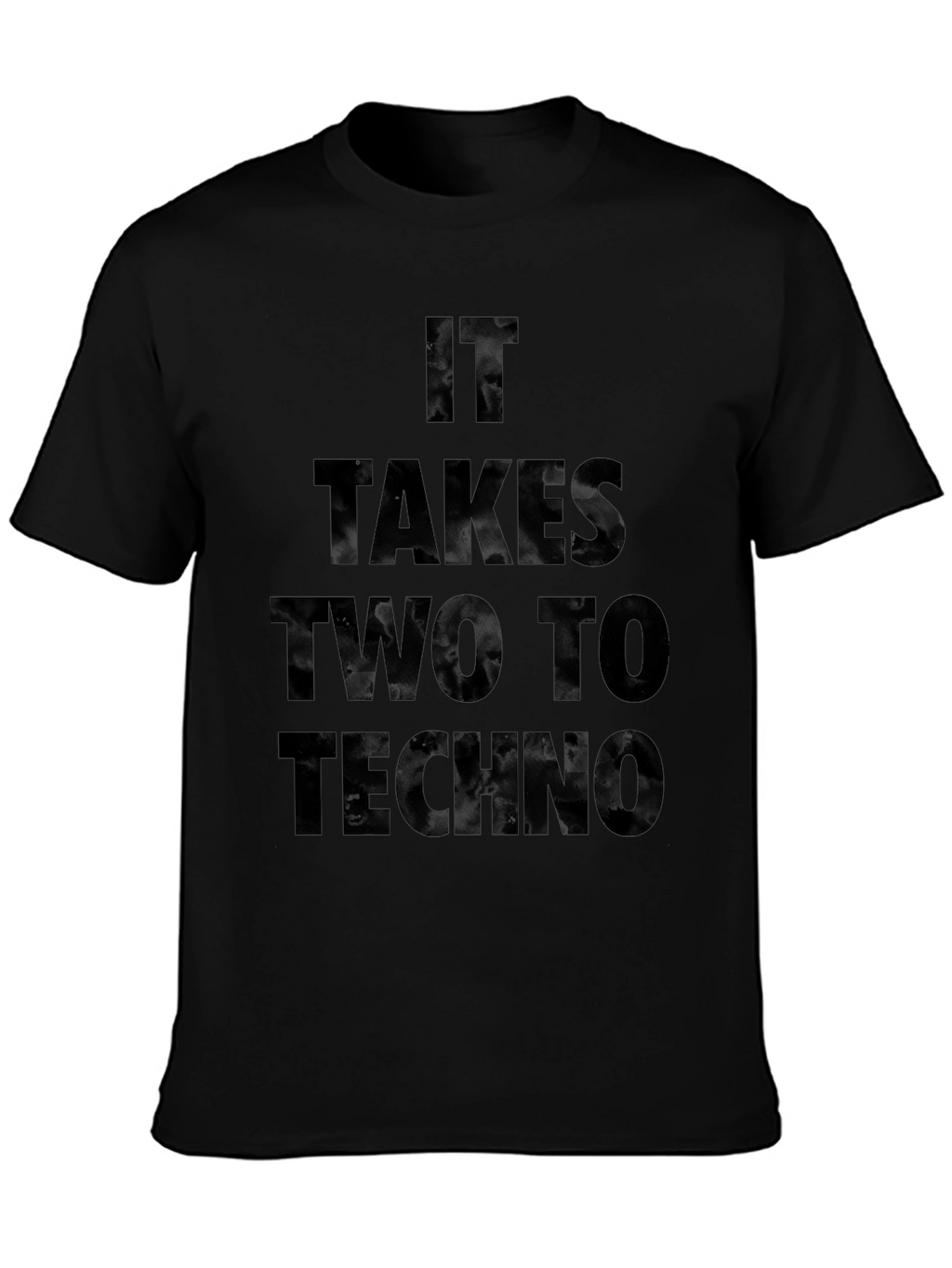 It Takes Two To Techno Black T-Shirt