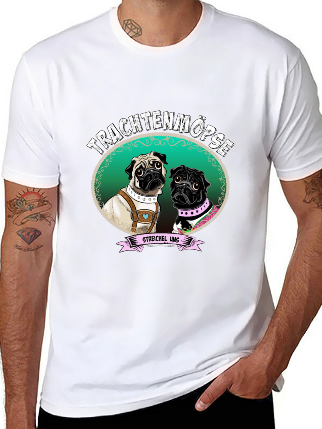 Trachtenmöpse Pug T-Shirt