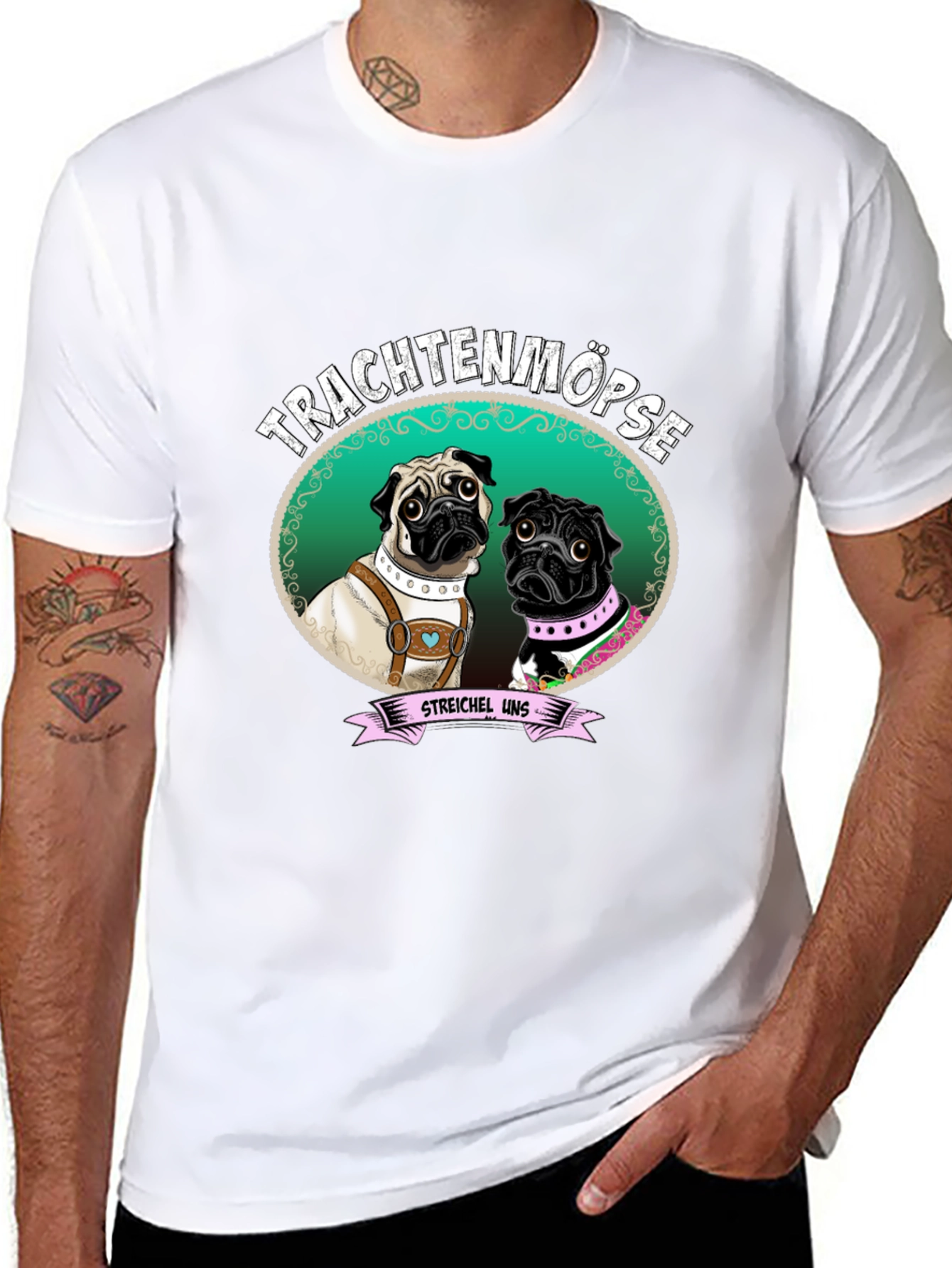 Trachtenmöpse Pug T-Shirt