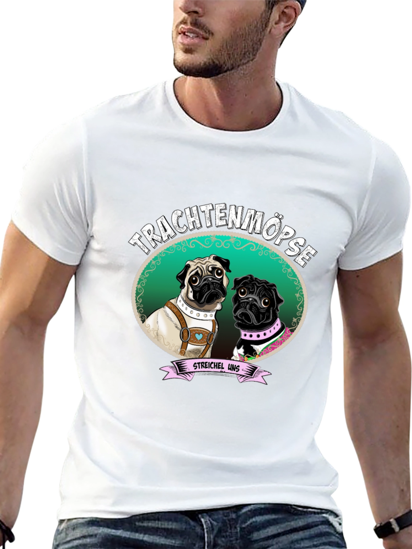 Trachtenmöpse Pug T-Shirt