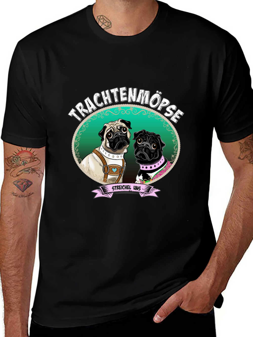 Trachtenmöpse Pug T-Shirt