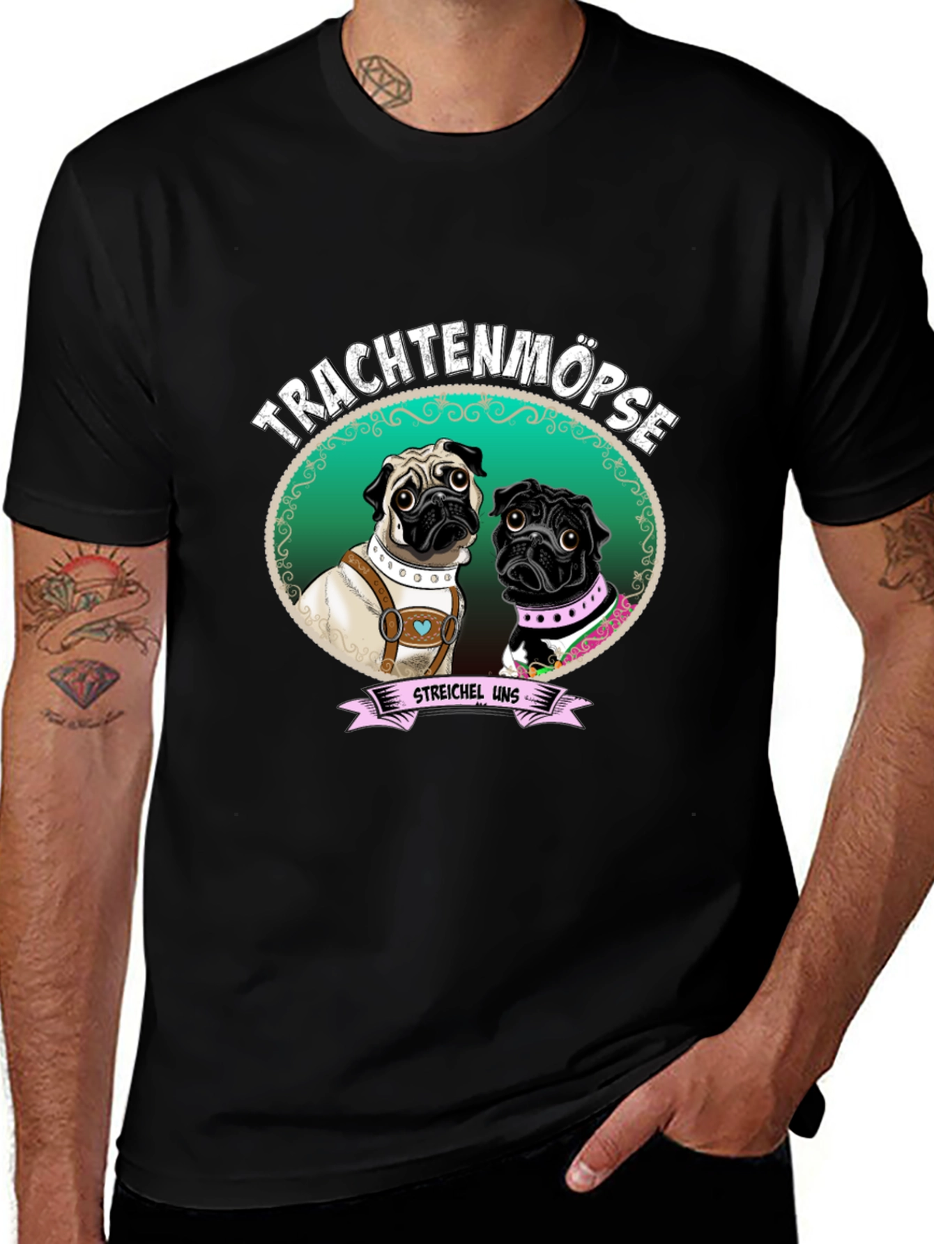 Trachtenmöpse Pug T-Shirt