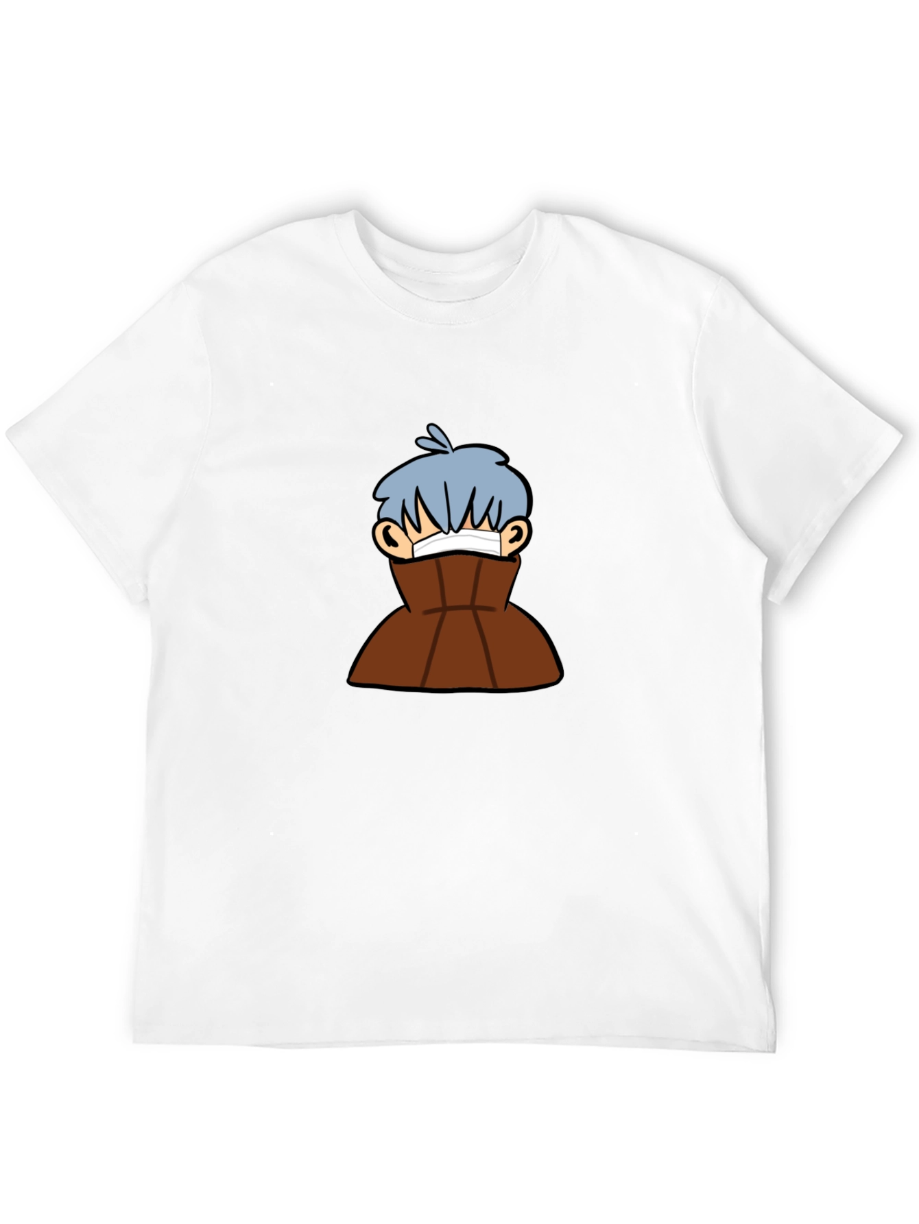 Black Graphic Tee - Cartoon Character