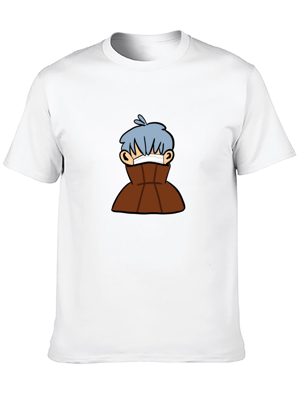 Black Graphic Tee - Cartoon Character