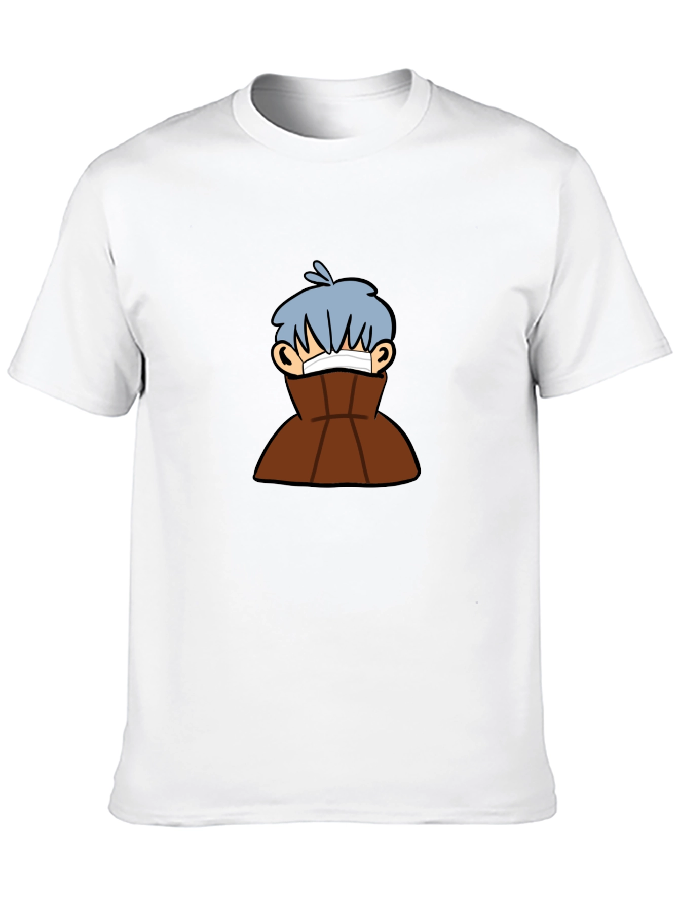 Black Graphic Tee - Cartoon Character