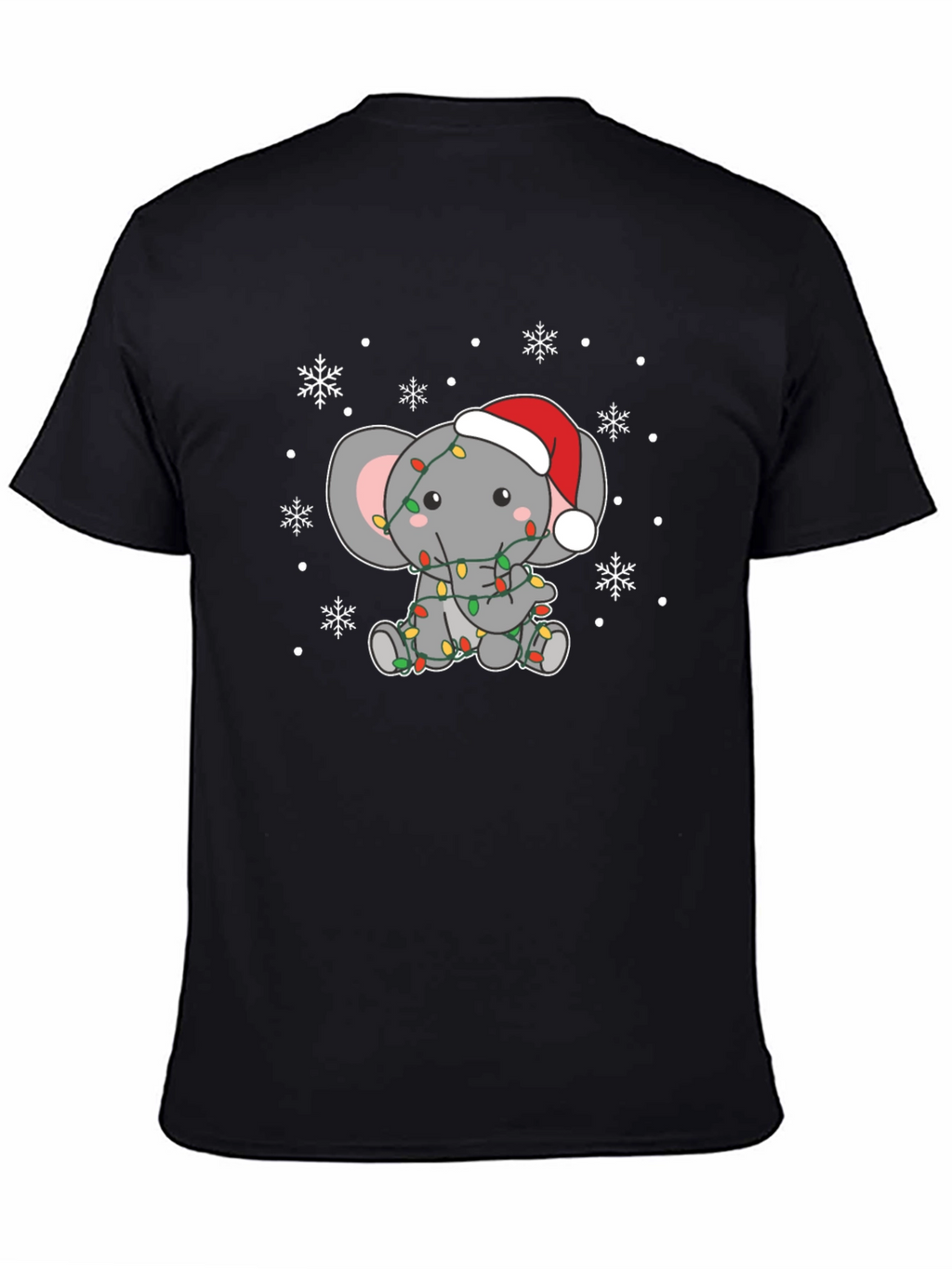 Holiday Elephant Graphic Tee - Christmas T-Shirt