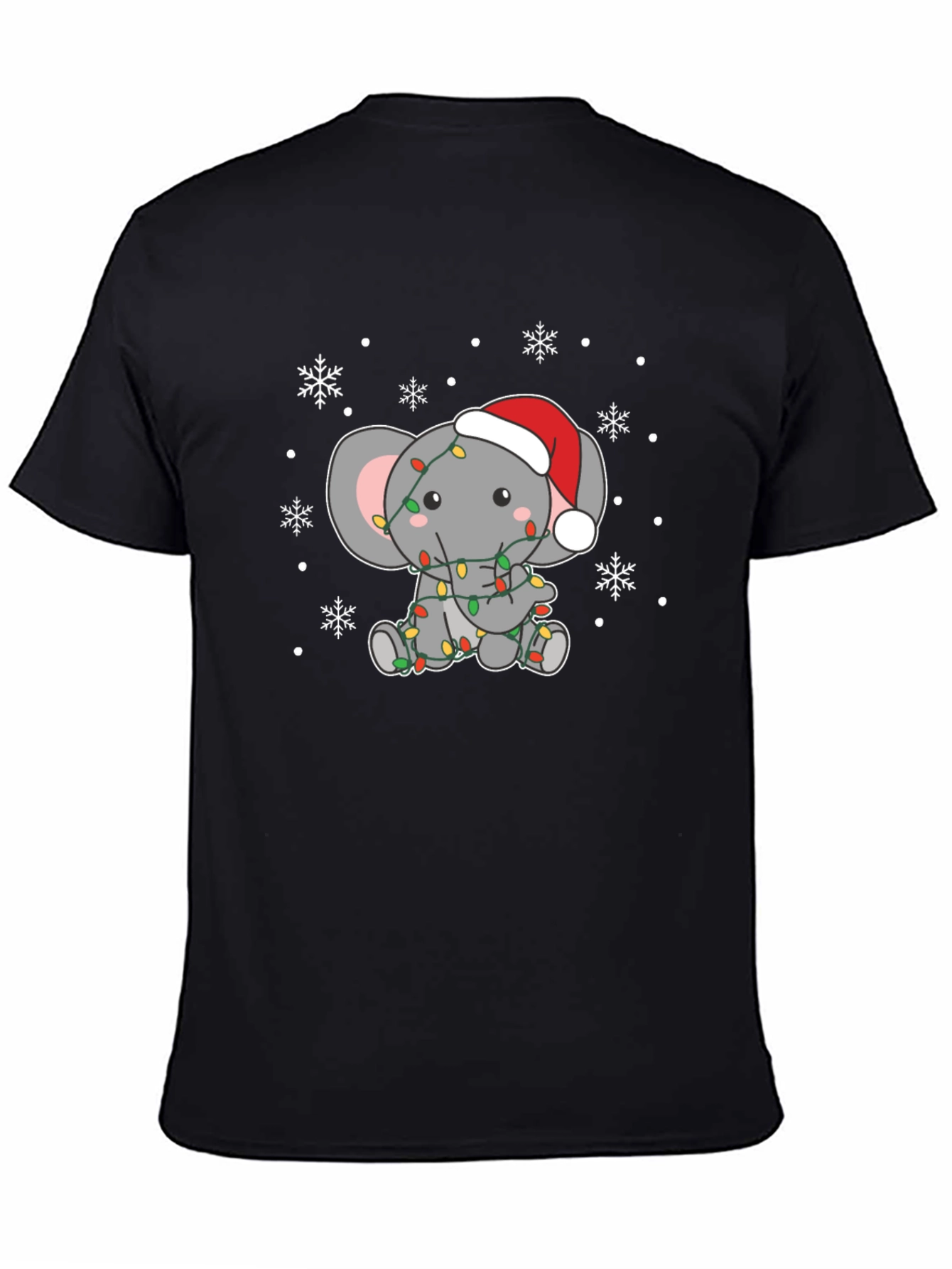 Holiday Elephant Graphic Tee - Christmas T-Shirt