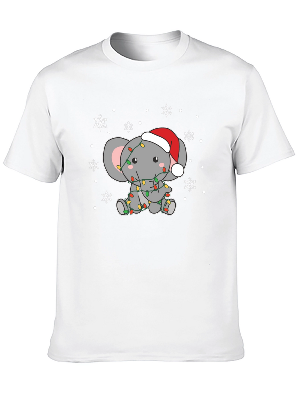 Holiday Elephant Graphic Tee - Christmas T-Shirt