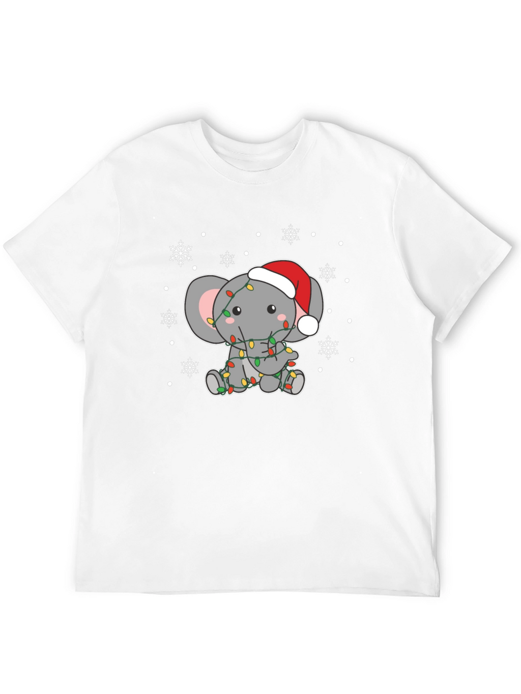 Holiday Elephant Graphic Tee - Christmas T-Shirt
