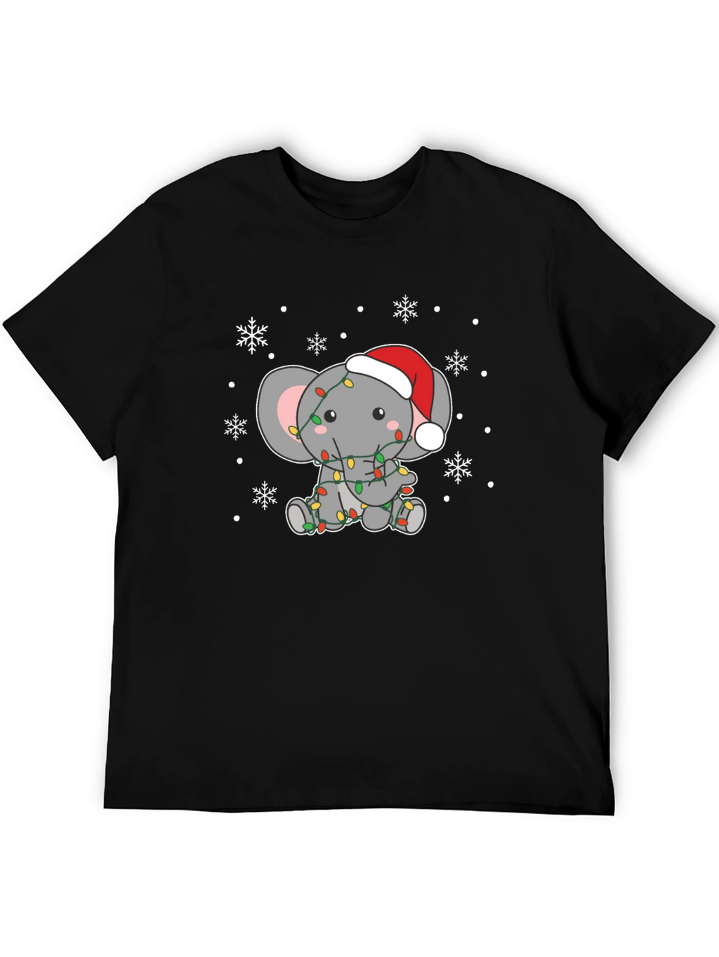 Holiday Elephant Graphic Tee - Christmas T-Shirt