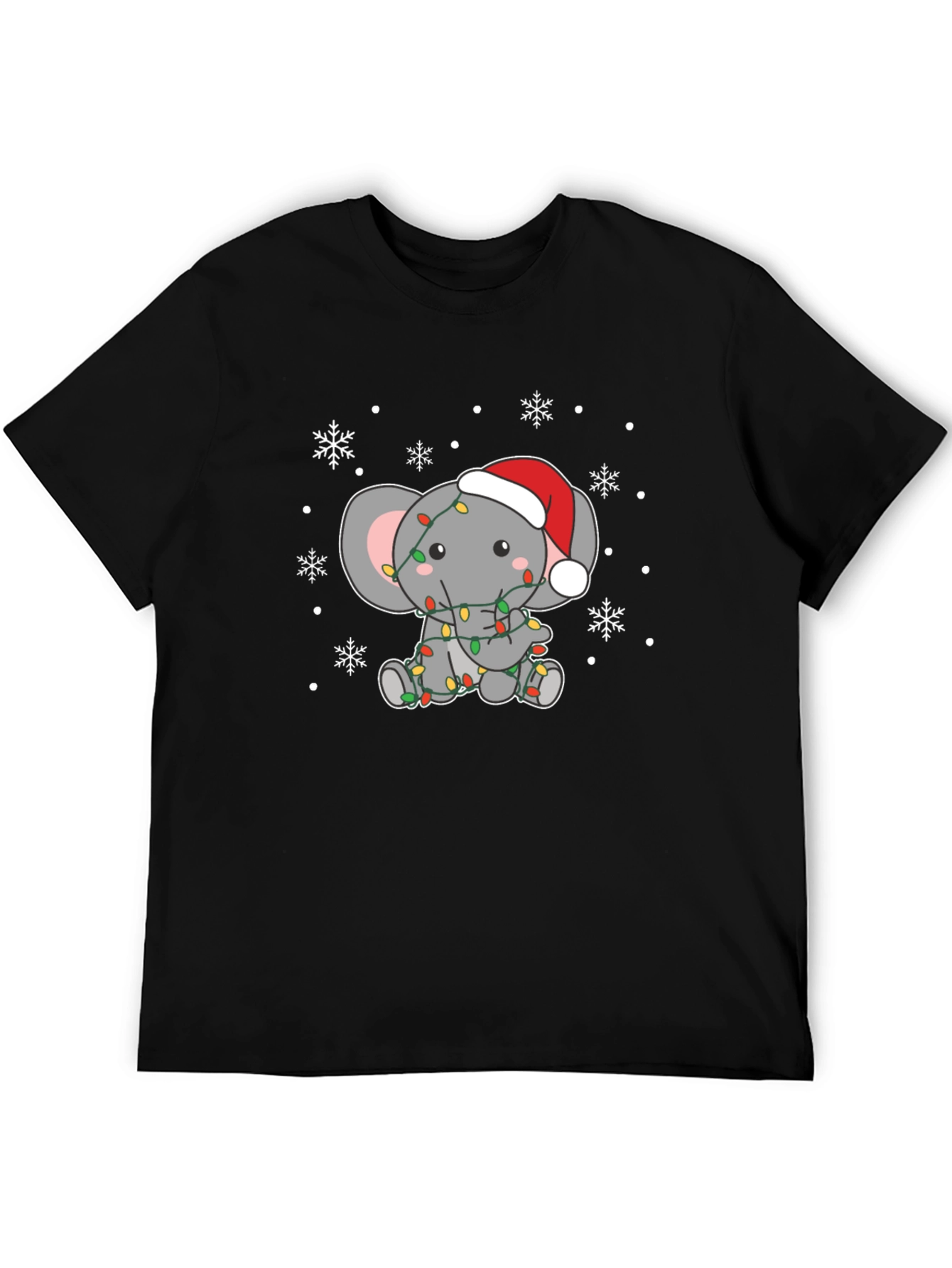 Holiday Elephant Graphic Tee - Christmas T-Shirt