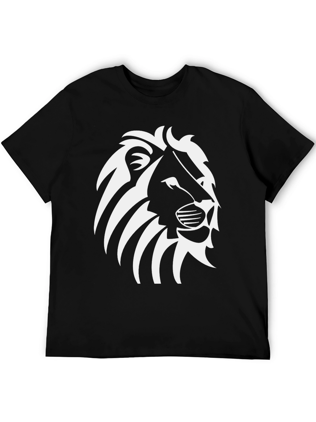 Lion Graphic Black T-Shirt - Bold Style