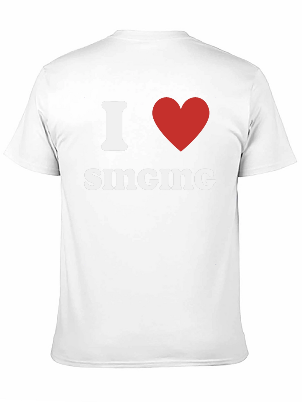 I Heart Singing T-Shirt - Black Cotton Tee