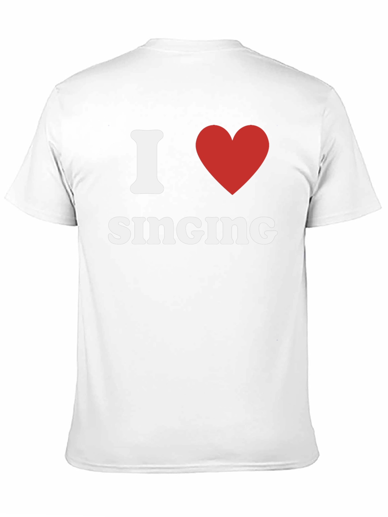 I Heart Singing T-Shirt - Black Cotton Tee