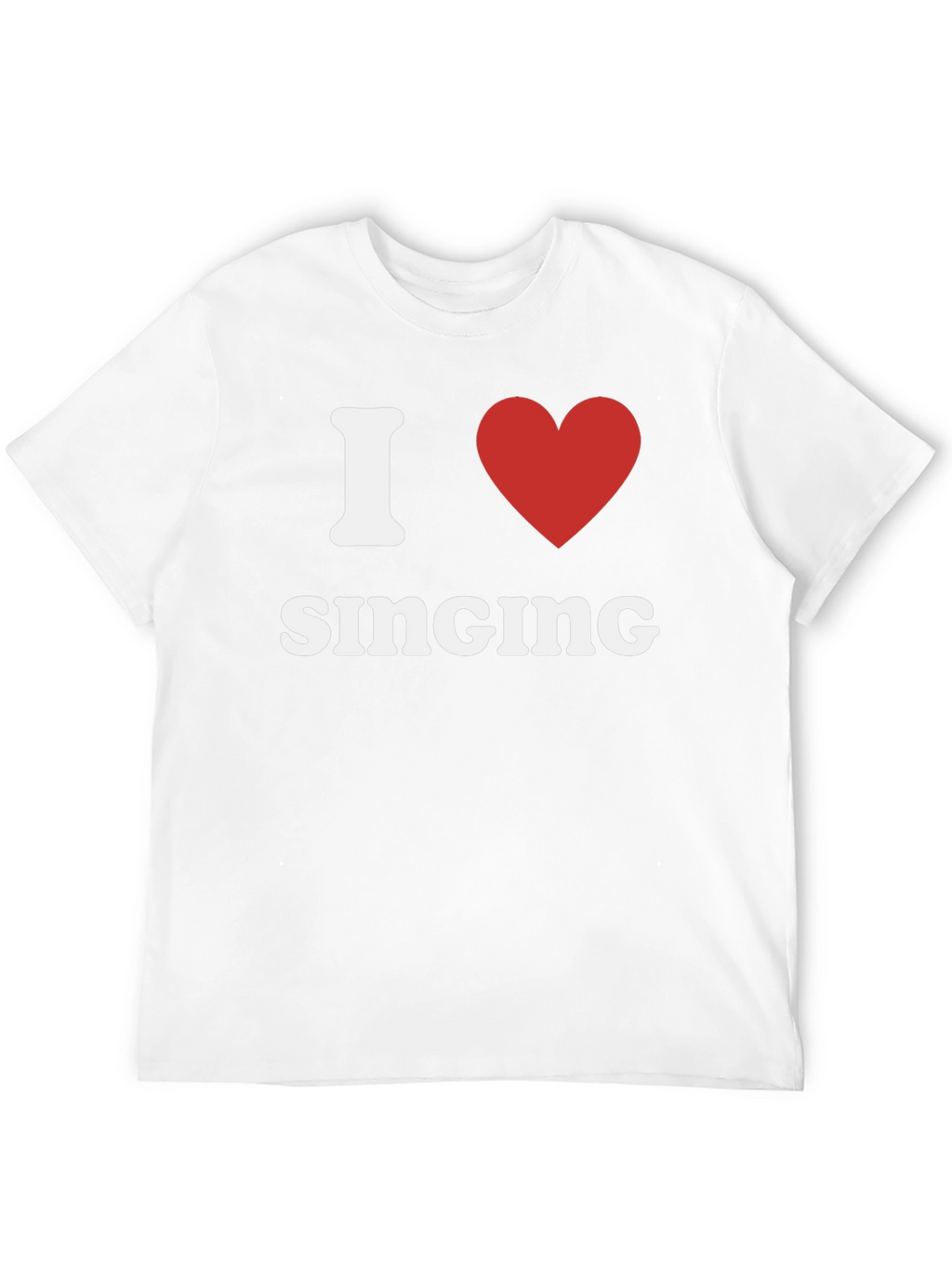 I Heart Singing T-Shirt - Black Cotton Tee