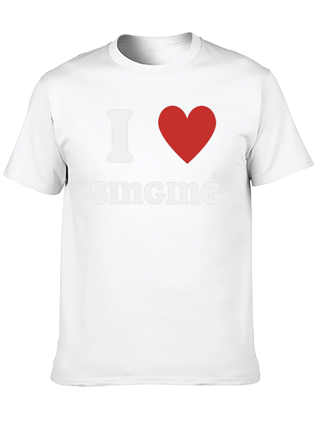 I Heart Singing T-Shirt - Black Cotton Tee