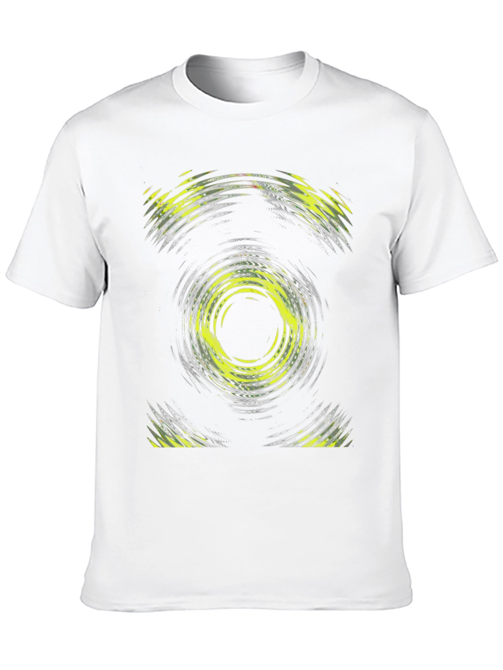 Abstract Swirl Graphic Print Black T-Shirt