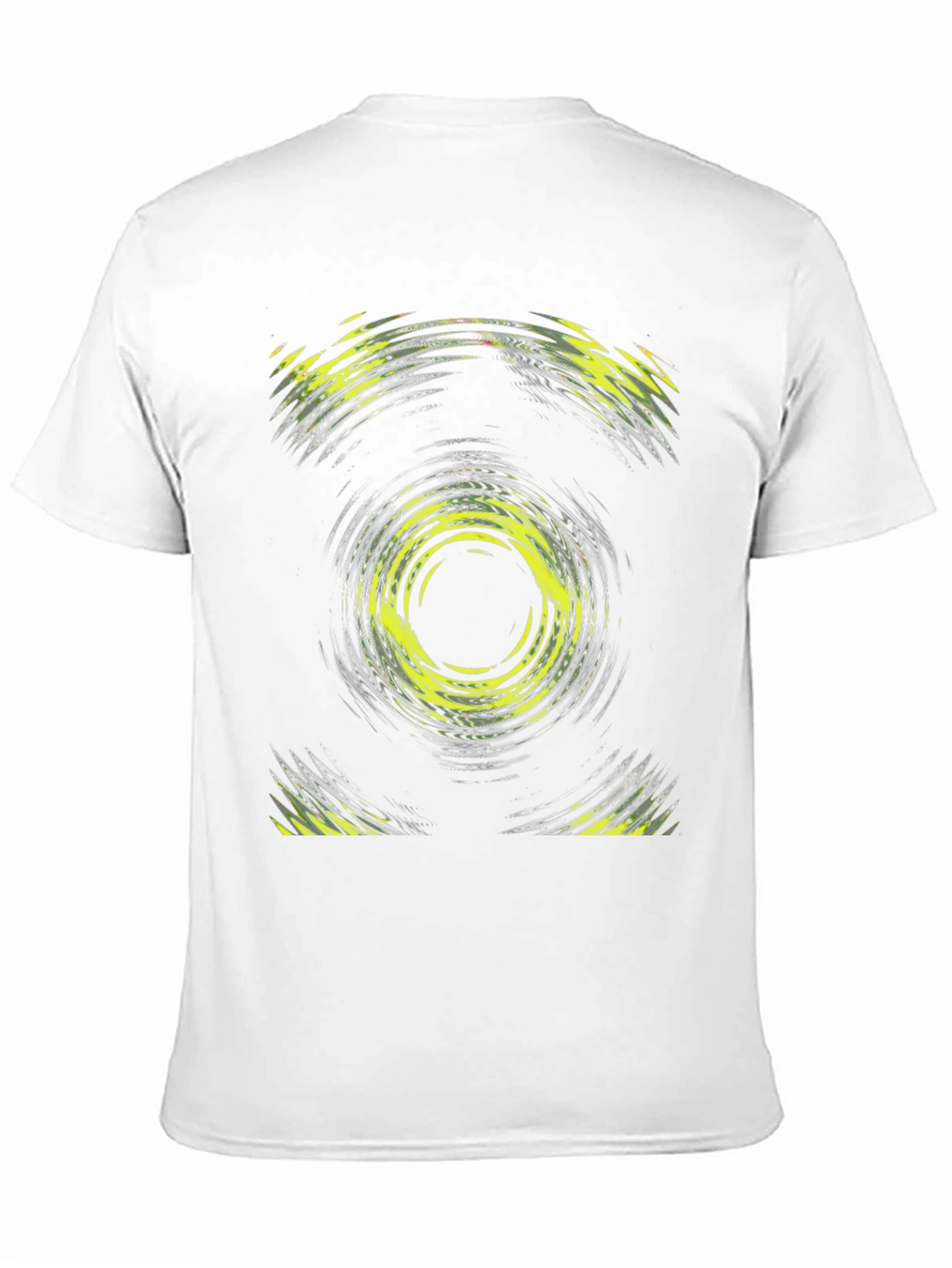 Abstract Swirl Graphic Print Black T-Shirt