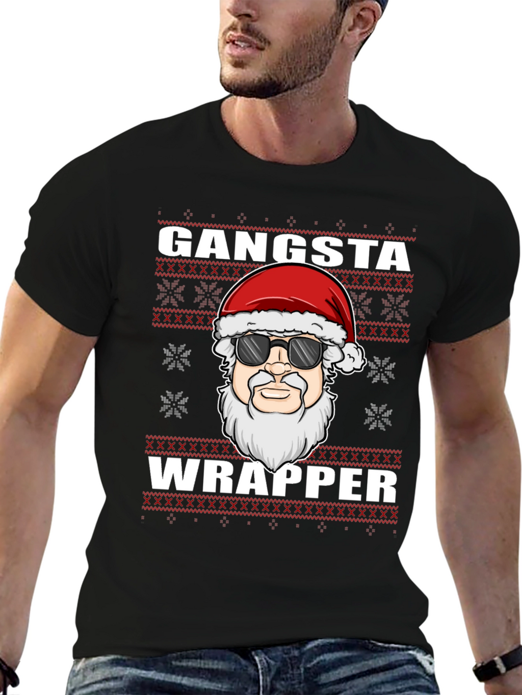 Gangsta Wrapper Christmas T-Shirt