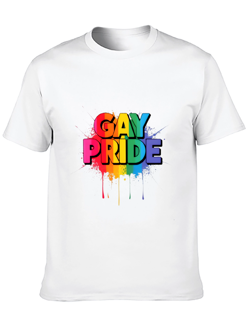 Gay Pride Rainbow Graphic Black T-Shirt