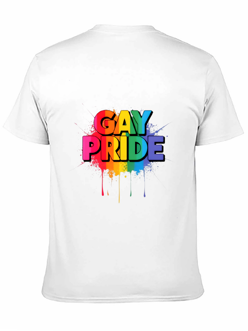 Gay Pride Rainbow Graphic Black T-Shirt